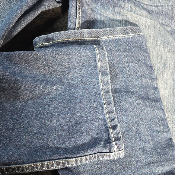 Ariat Rebar Mid Rise Straight Blue Denim - Picture 4 of 9